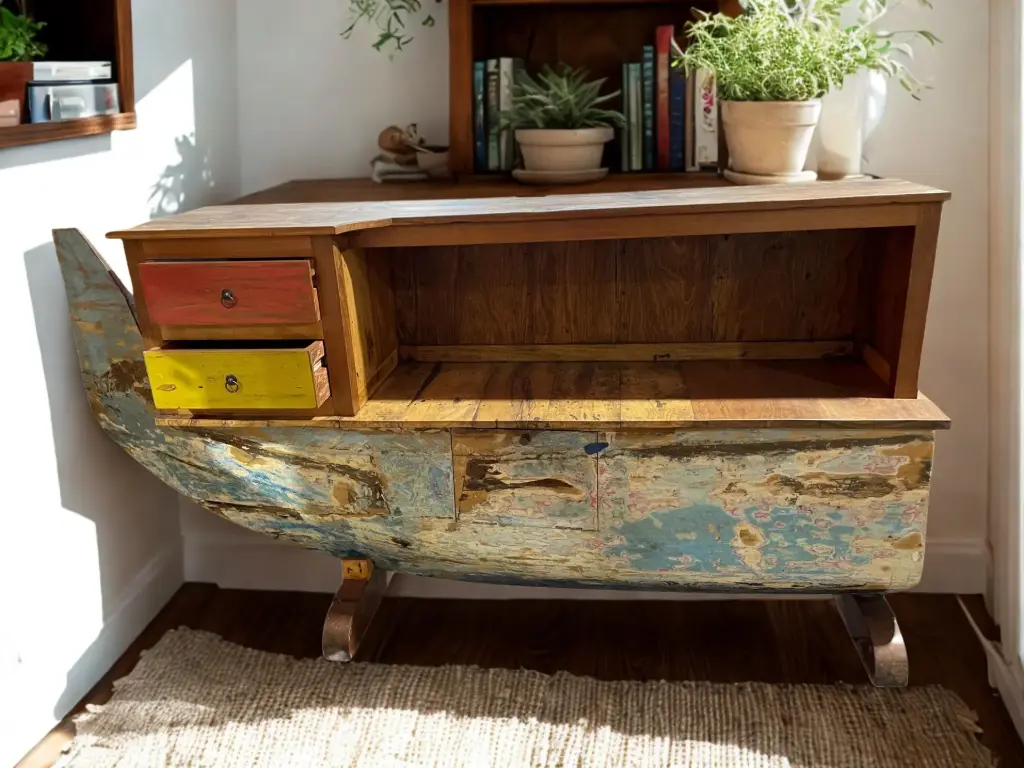 Bar Comptoir Barque - 210 x 110 x 50 cm