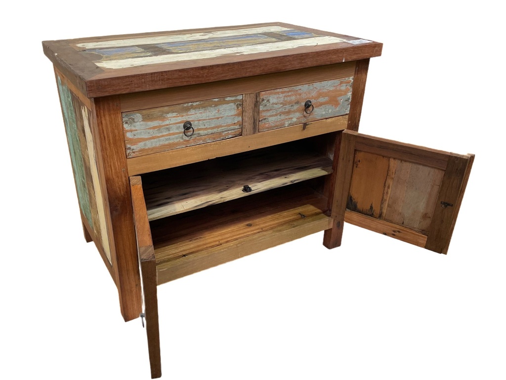 Petit Buffet - 2 tiroirs, 2 portes - 90 x 80 x 40 cm