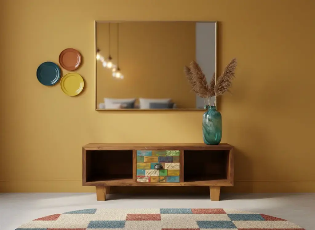 Meuble TV - 1 tiroir, 2 rangements - 120 x 45 x 60 cm