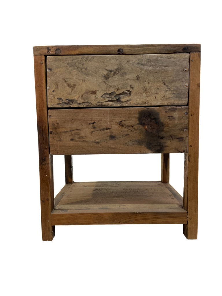 Table de Nuit - 2 tiroirs, 1 rangement - 50 x 60 x 40 cm