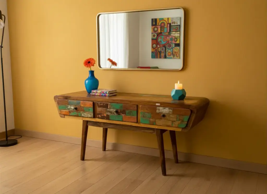 Console basse - 3 tiroirs - 120 x 60 x 40 cm