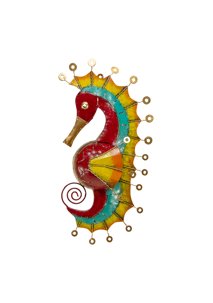 Statue Photophore - Hippocampe - 20 cm