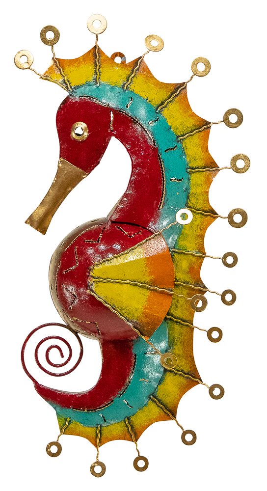 Statue Photophore - Hippocampe - 40 cm