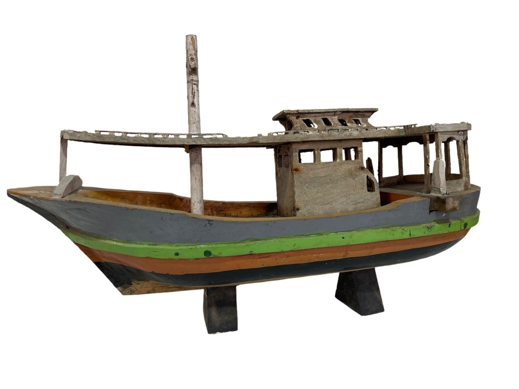 Bâteau de Péche Ancien - 30 x 60 x 20 cm