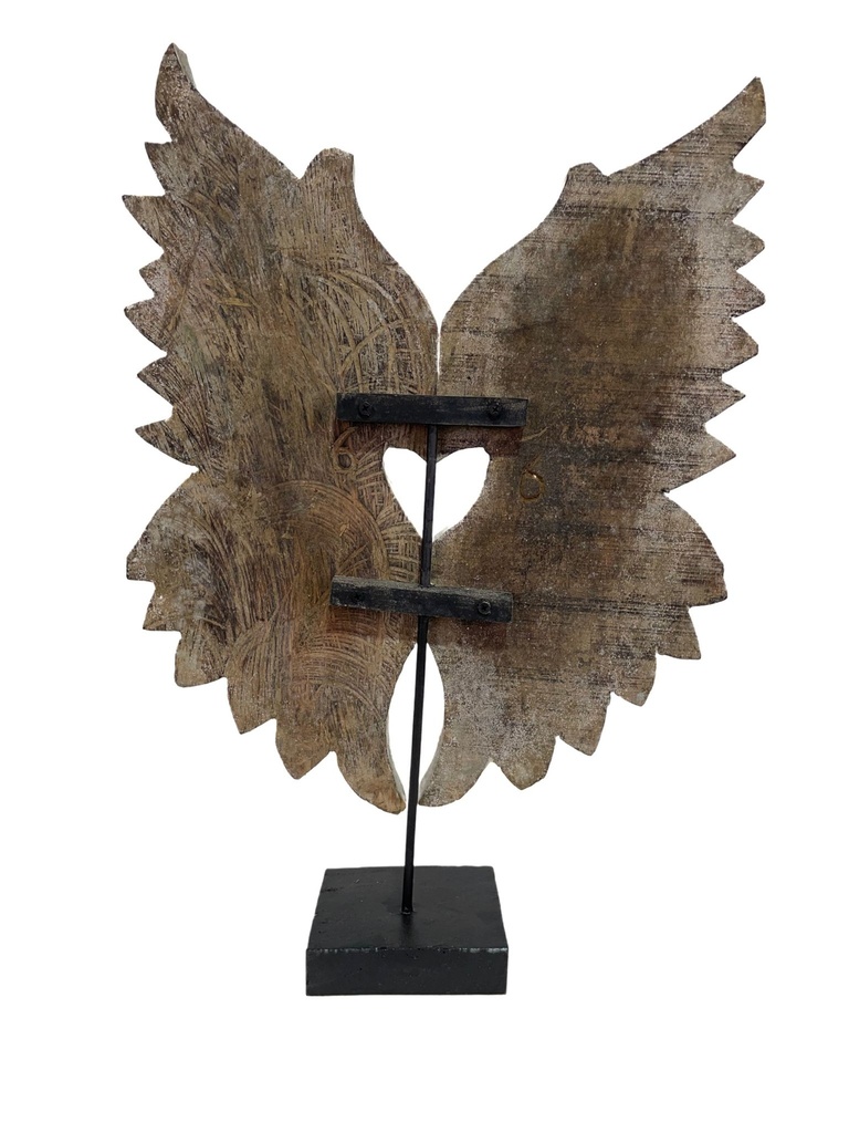 Sculpture Ailes sur Socle - 60 x 40 x 12 cm