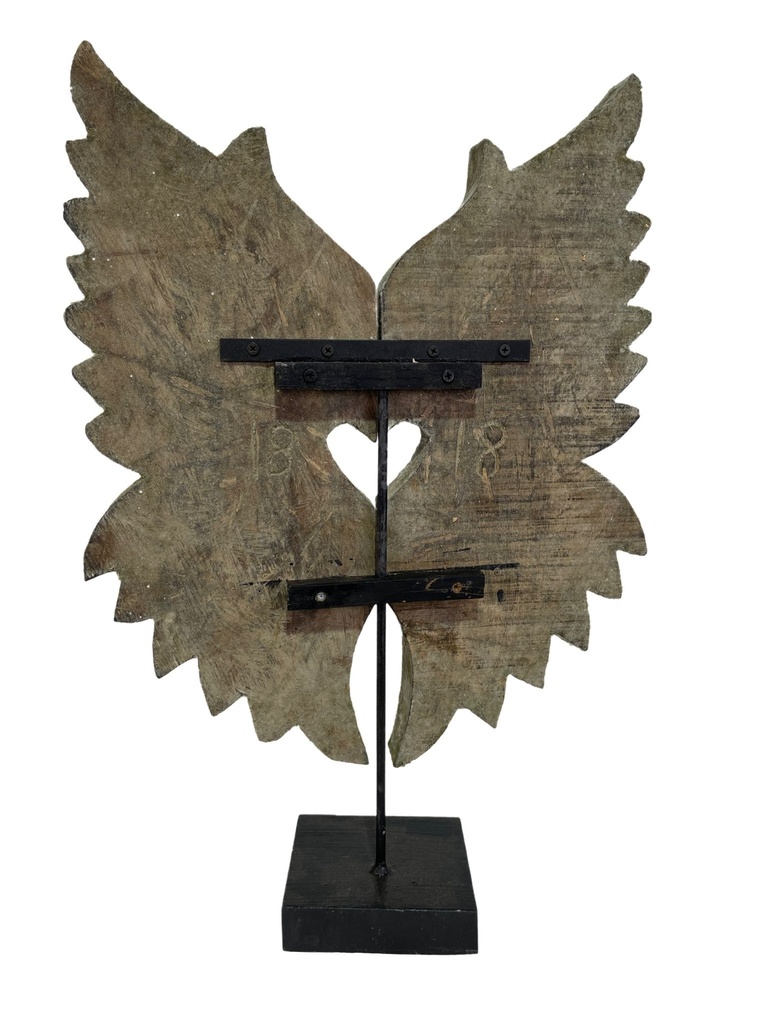 Sculpture Ailes sur Socle - 60 x 40 x 12 cm