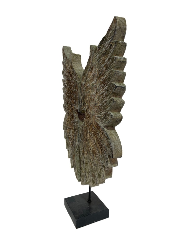 Sculpture Ailes sur Socle - 60 x 40 x 12 cm
