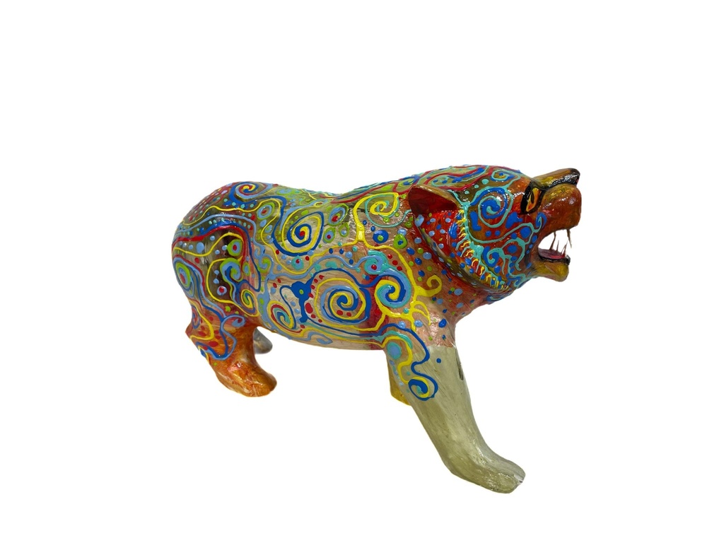 Statue Tigre 'Dali' - 16 x 28 x 10 cm