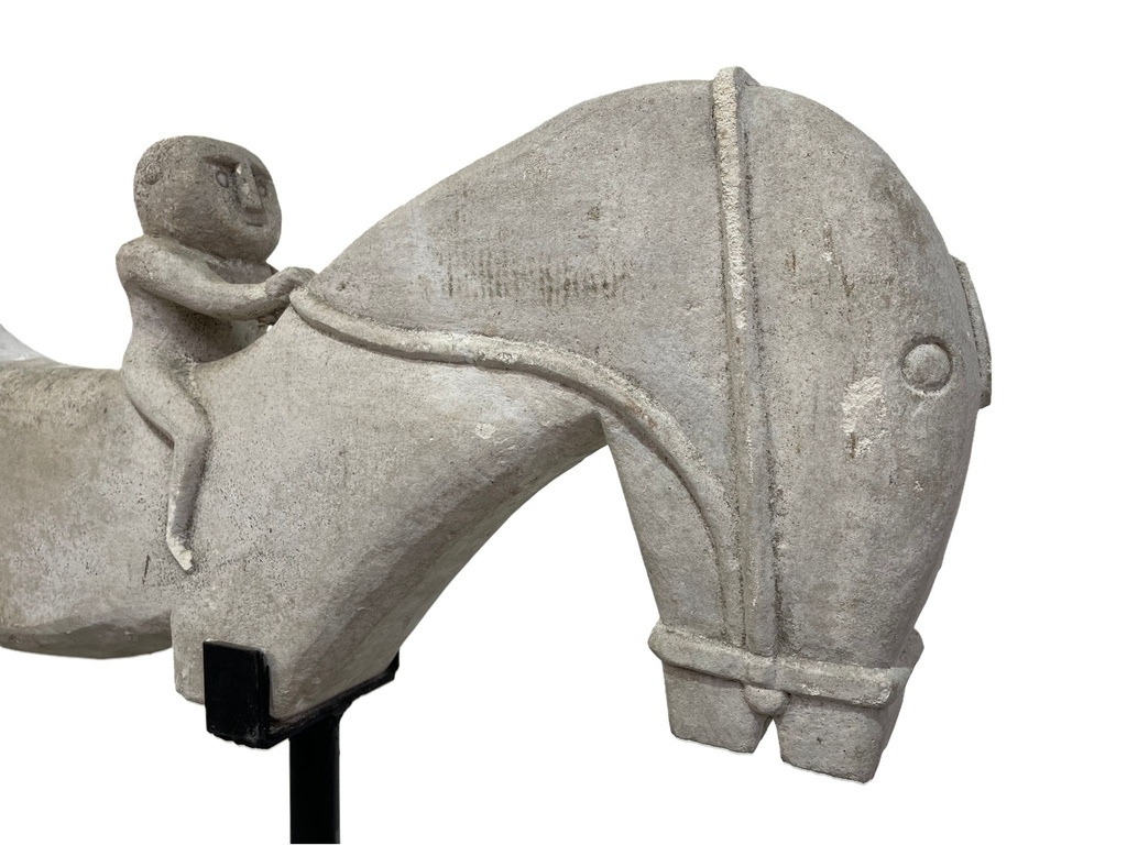 Cheval Déco sur Socle - 49 x 75 x 15 cm