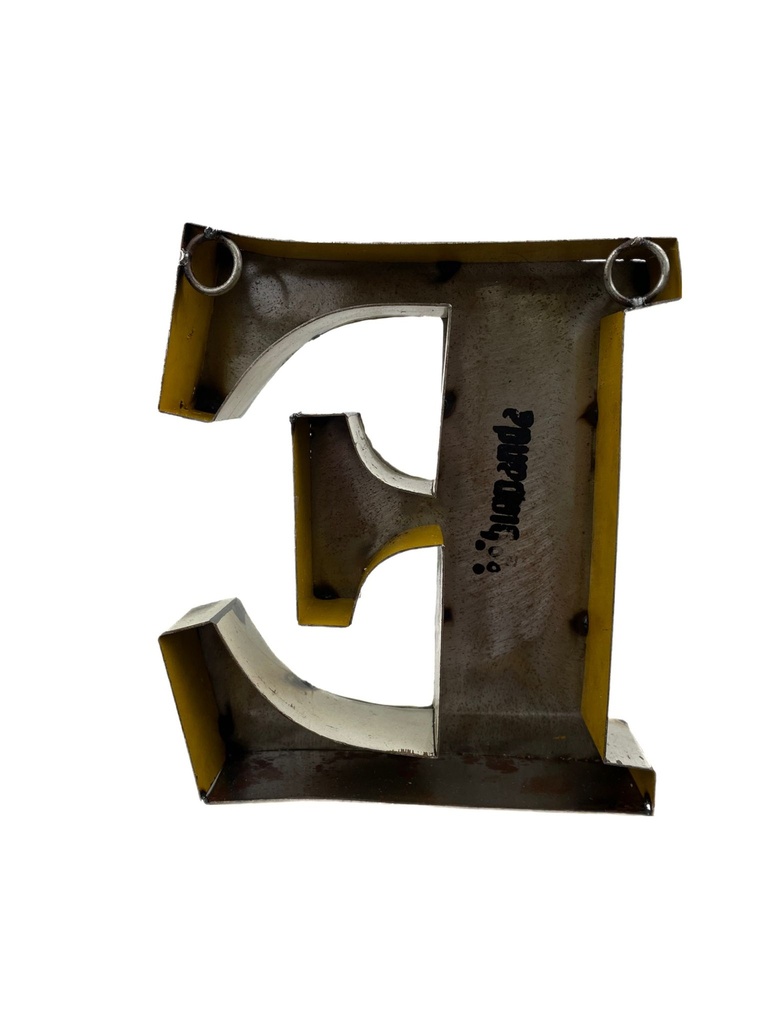 Lettre en Métal - 'E' - Petite