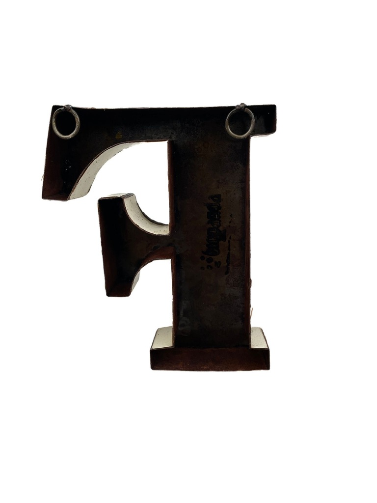 Lettre en Métal - 'F' - Petite