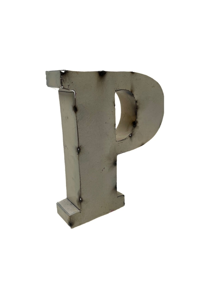 Lettre en Métal - 'P' - Petite