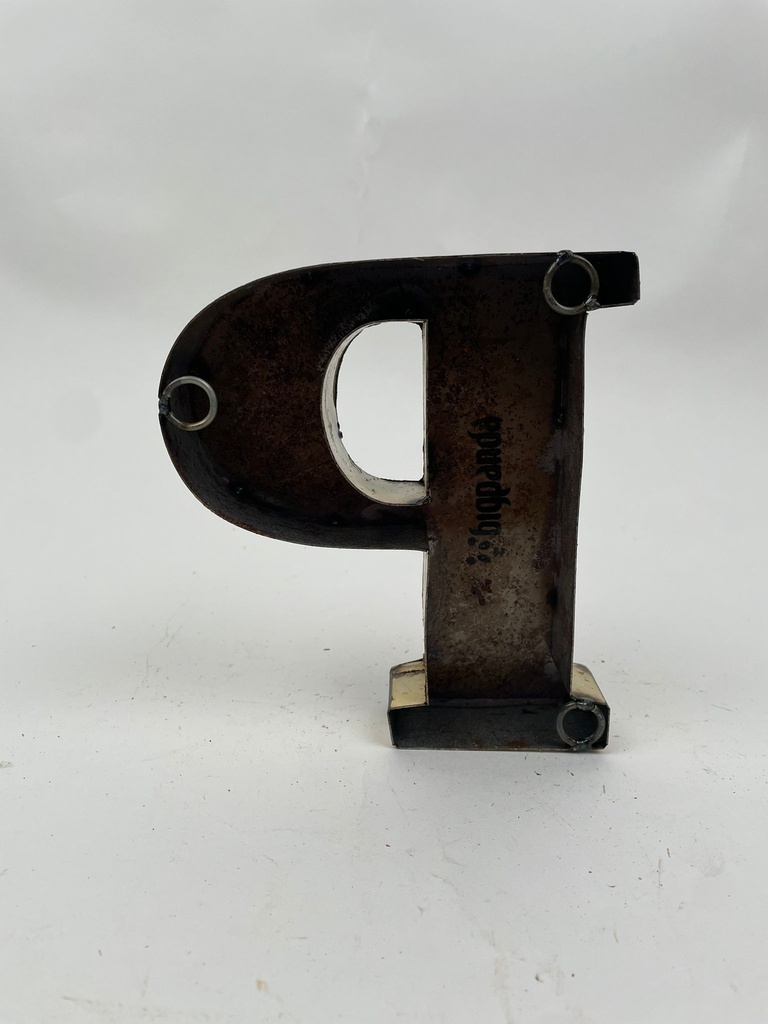 Lettre en Métal - 'P' - Petite