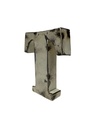 Lettre en Métal - 'T' - Petite - 15 cm