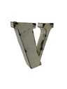 Lettre en Métal - 'V' - Petite - 15 cm