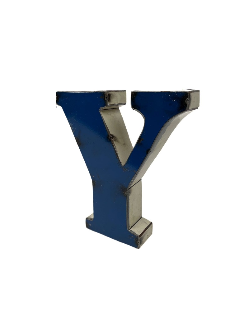 Lettre en Métal - 'Y' - Petite - 15 cm