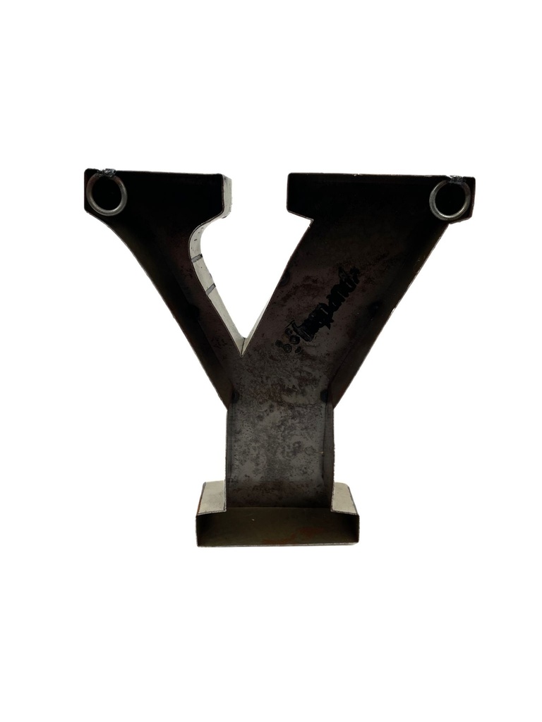 Lettre en Métal - 'Y' - Petite - 15 cm