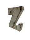 Lettre en Métal - 'Z' - Petite - 15 cm