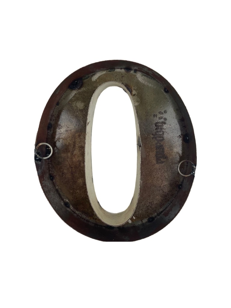 Lettre en Métal - '0' - Petite - 15 cm