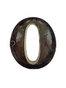 Lettre en Métal - '0' - Petite - 15 cm