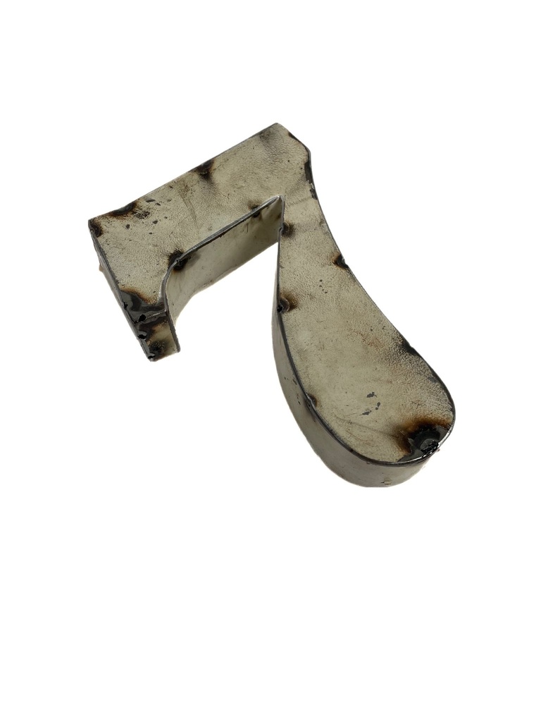 Lettre en Métal - '7' - Petite - 15 cm