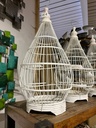 Cage à oiseau décorative - 60 x 30 x 30 cm