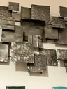 Décoration Murale en Métal Brossé - 40 x 120 x 8 cm