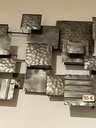 Décoration Murale en Métal Brossé - 40 x 120 x 8 cm