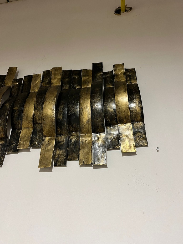 Décoration Murale Dorée - 60 x 110 x 8 cm