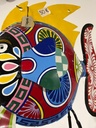 Poisson Peint à la Main - 60 x 20 x 42 cm