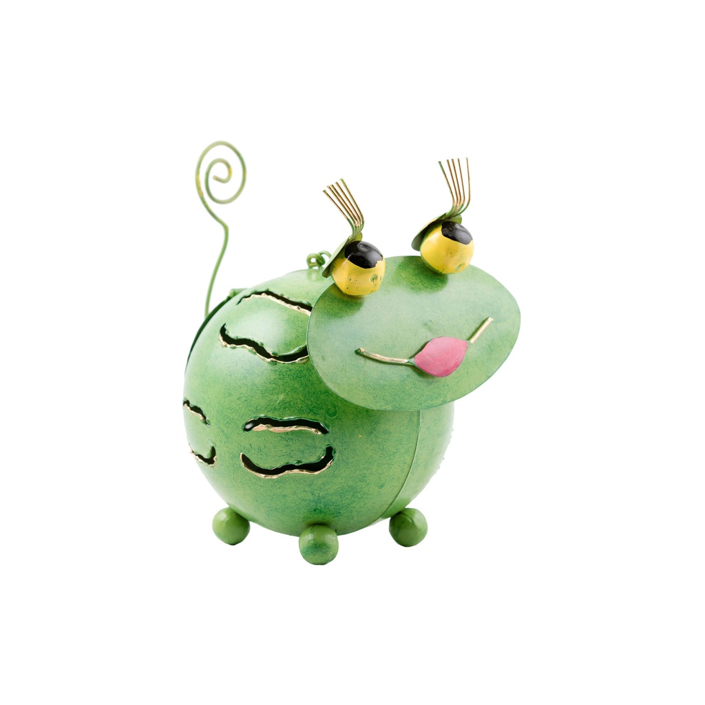 Statue Photophore - Grenouille Lady - 15 cm