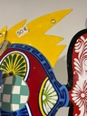 Poisson Peint à la Main - 60 x 20 x 42 cm