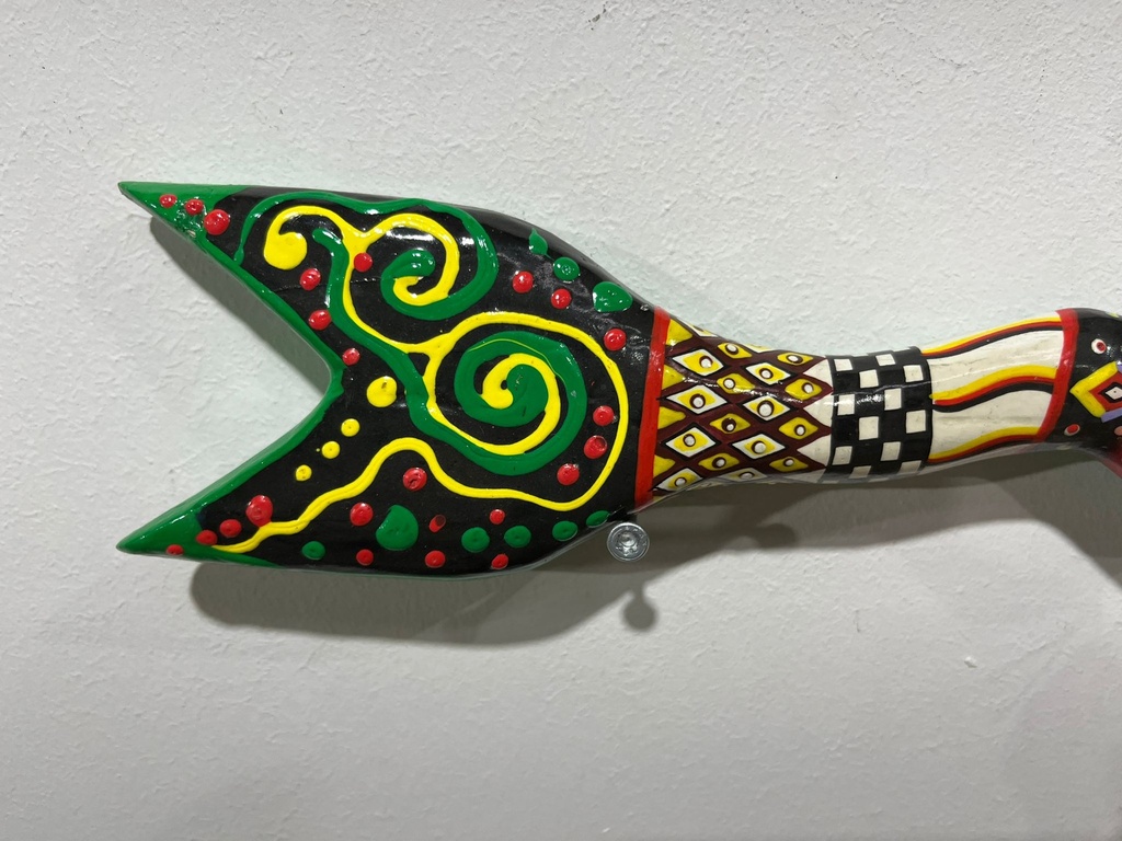 Flèche Peinte à la Main - 3 x 40 x 7 cm