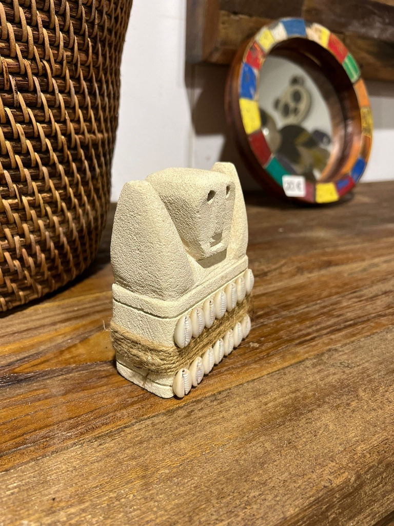 Petite Statue en Pierre Ethnique - 10 x 8 x 4 cm