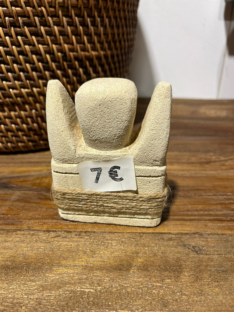 Petite Statue en Pierre Ethnique - 10 x 8 x 4 cm