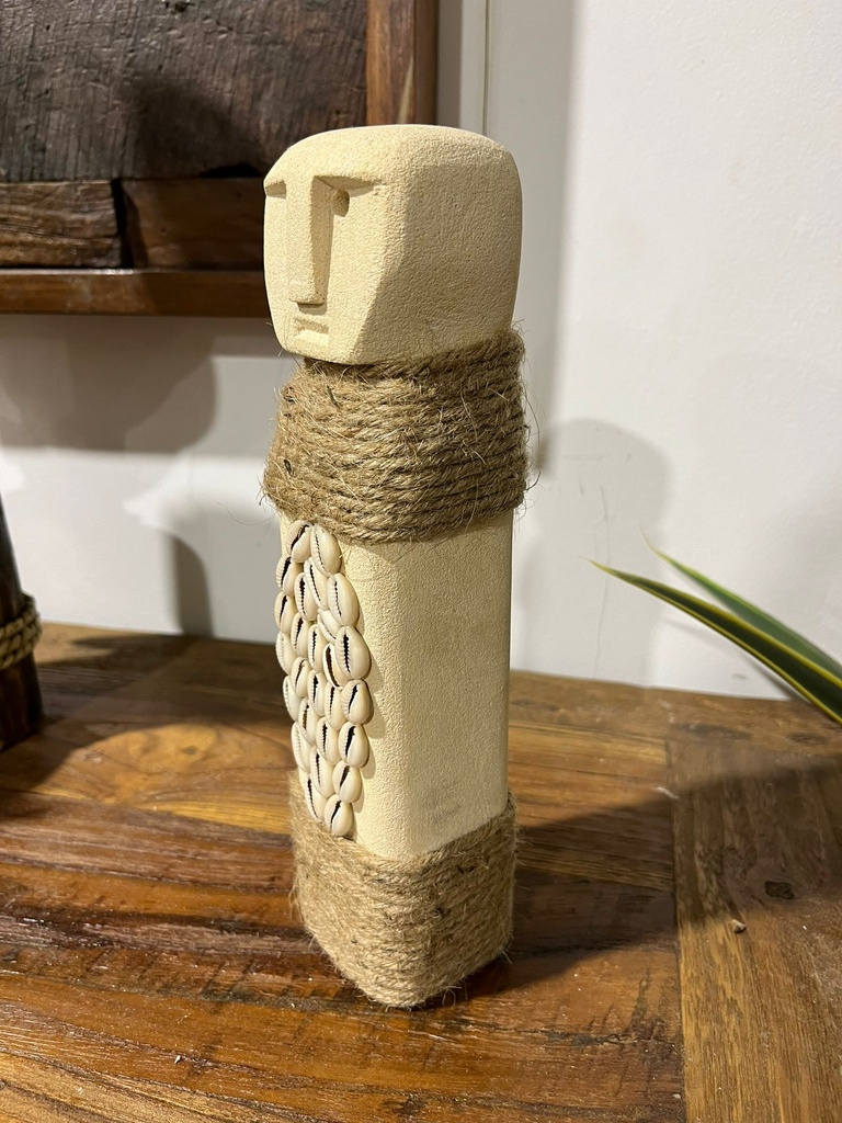 Statue en Pierre Ethnique - 26 x 6 x 5 cm