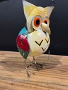 Hibou "Boule" - Photophore - 24 x 14 x 14 cm