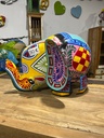 Éléphant "Pimp" Peint à la Main - Tirelire - 27 x 38 x 38 cm