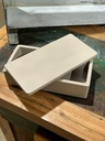 Boite en Ciment Hübsh Beige - 8 x 24 x 12 cm