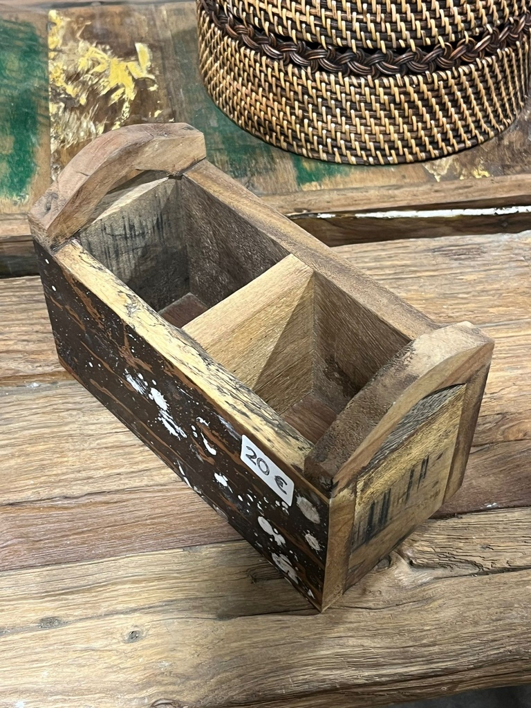 Petit Rack Rangement Upcycling - 17 x 25 x 12 cm