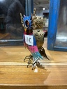 Hibou "Lunette" Bordeaux - 14 x 10 x 4 cm