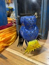 Hibou "Lunettes" Jaune - 14 x 10 x 4 cm