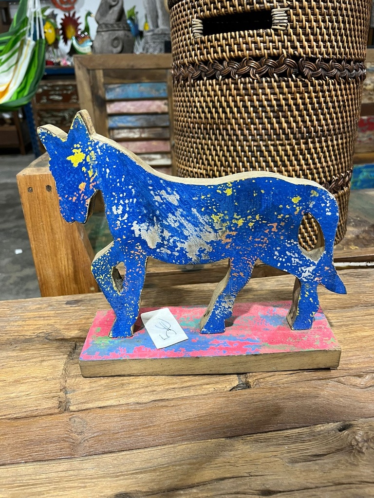 Cheval Bleu - 22 x 9 x 24 cm