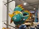 Poisson - Photophore - 37 x 30 x 40 cm