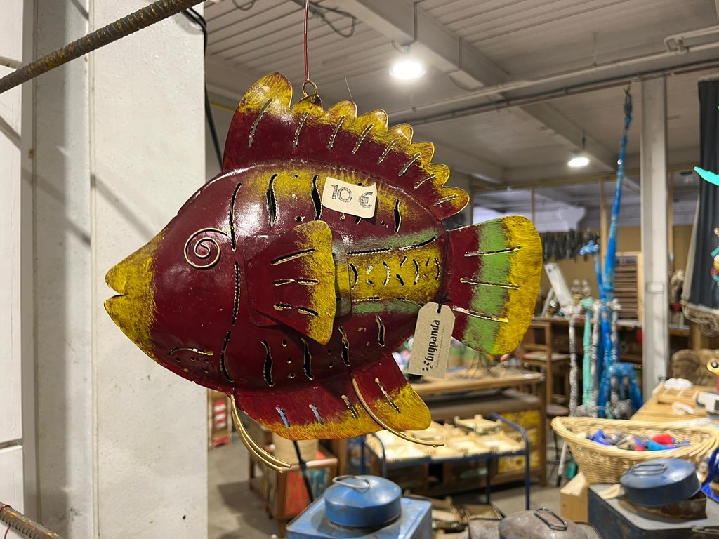 Poisson - Photophore - 28 x 32 x 8 cm