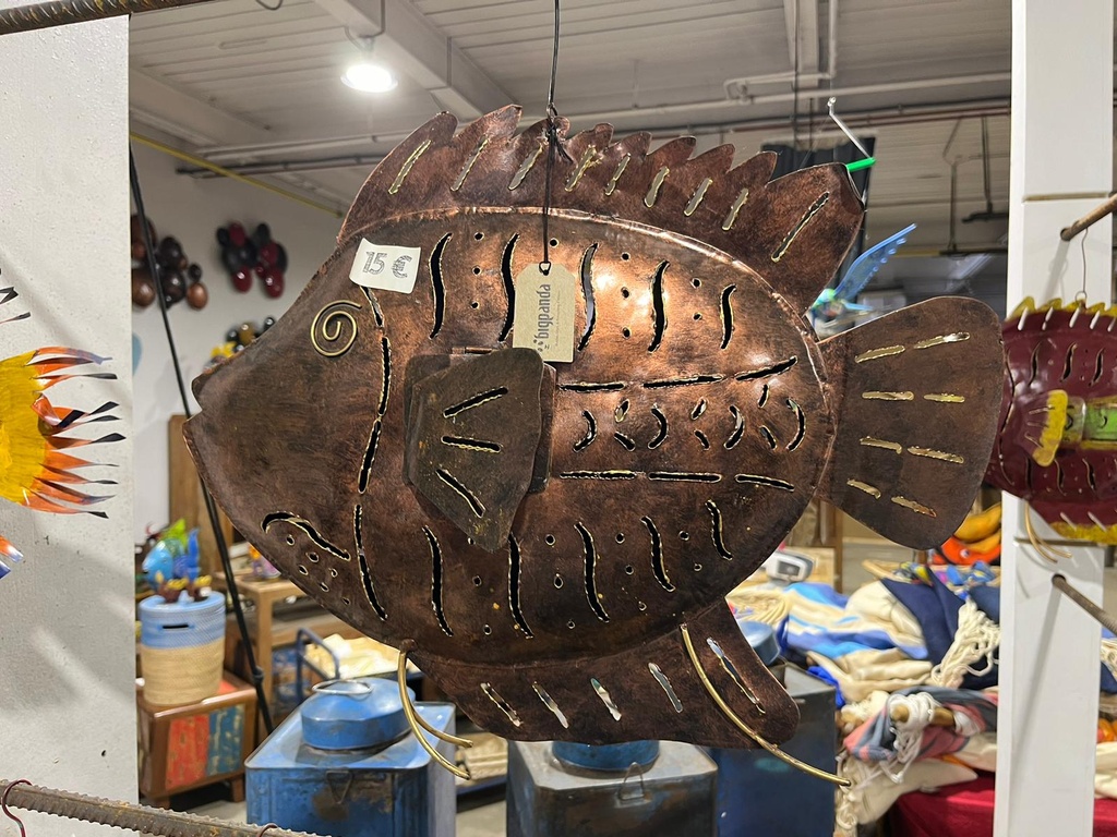 Poisson - Photophore - 37 x 45 x 8 cm