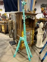 Giraffe Démontable Turquoise Peinte à la Main - 150 x 25 x 30 cm