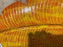 Décoration Murale "Feuille de Bananier" Orange - 88 x 37 x 2 cm