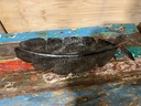 Décoration Murale "Feuille de Bananier" Orange - 88 x 37 x 2 cm