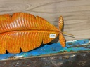 Décoration Murale "Feuille de Bananier" Orange - 65 x 27 x 2 cm
